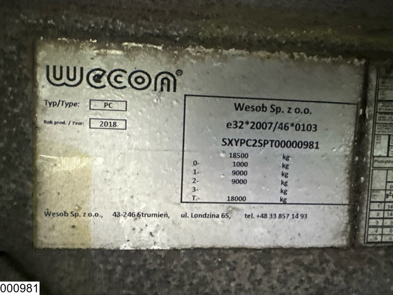 Wecon middenas - Rimorkio e hapur/ Platformë: foto 4 Wecon middenas - Rimorkio e hapur/ Platformë: foto 4