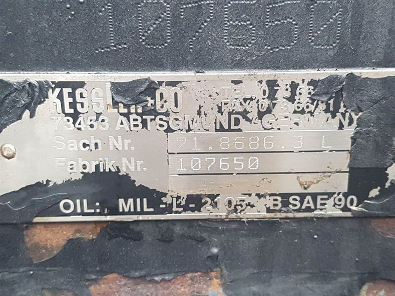 Bosht dhe pjesë këmbimi për Makineri ndërtimi Kessler+CO 71.8686.3L - Axle/Achse/As: foto 7