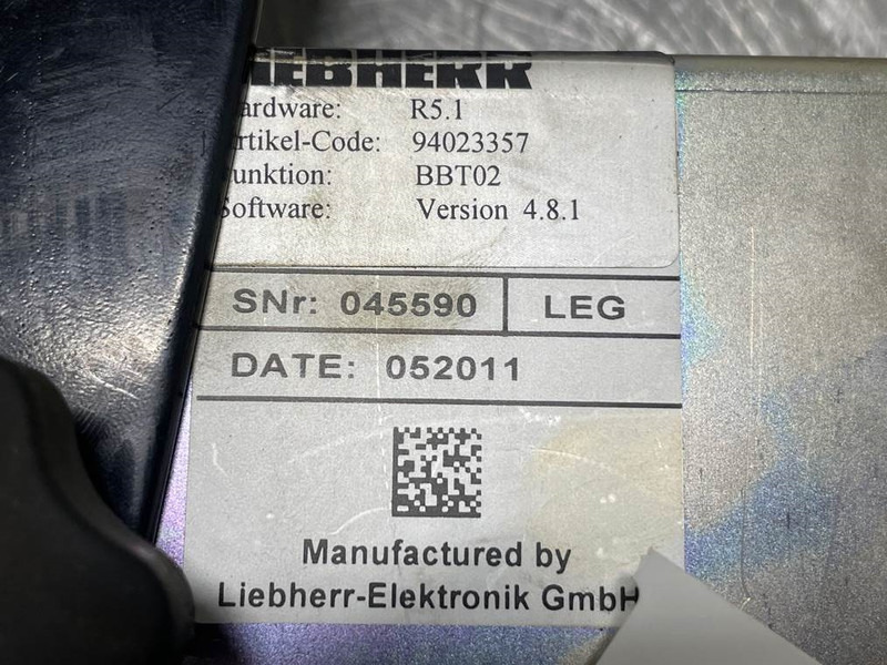 Liebherr A934C-94023357-BBT02-R5.1-Display unit/Dashboard - Sistemi elektrik për Makineri ndërtimi: foto 5 Liebherr A934C-94023357-BBT02-R5.1-Display unit/Dashboard - Sistemi elektrik për Makineri ndërtimi: foto 5