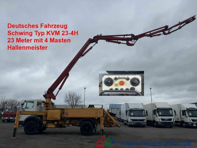 Mercedes-Benz 1722 Betonpumpe Schwing 23m 4 Mast Hallenmeister - Kamion me vinç: foto 1 Mercedes-Benz 1722 Betonpumpe Schwing 23m 4 Mast Hallenmeister - Kamion me vinç: foto 1