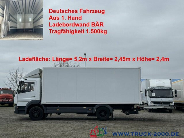 Mercedes-Benz Atego 1524 Koffer LBW BÄR 1.500 kg Kamera Klima - Kamion vagonetë: foto 1 Mercedes-Benz Atego 1524 Koffer LBW BÄR 1.500 kg Kamera Klima - Kamion vagonetë: foto 1