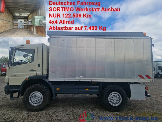 Mercedes-Benz Atego 824 4x4 Ideal Werkstatt-Wohn-Expeditionsmobil - Kamion vagonetë: foto 1 Mercedes-Benz Atego 824 4x4 Ideal Werkstatt-Wohn-Expeditionsmobil - Kamion vagonetë: foto 1