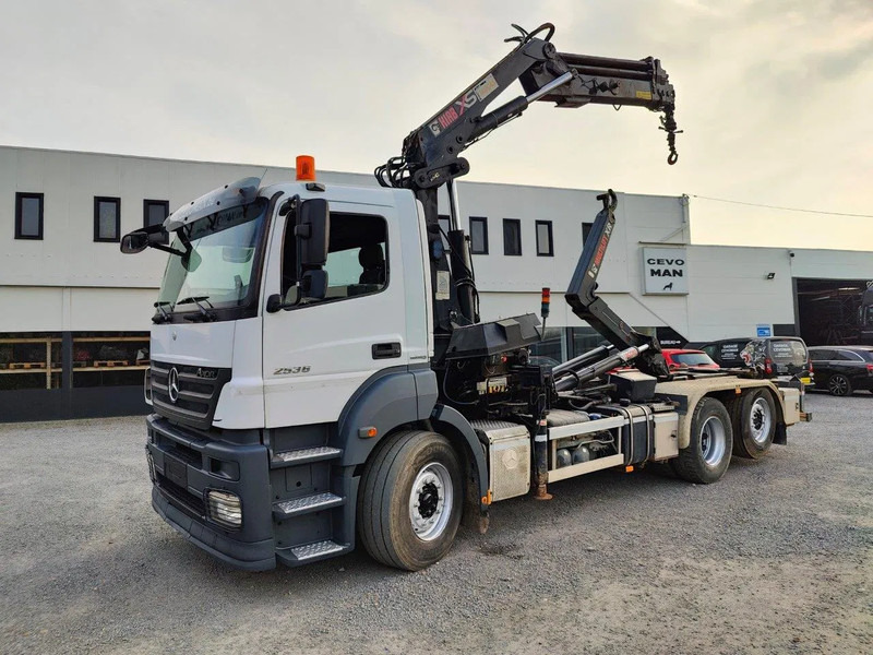 Mercedes-Benz Axor 2536 Euro5 container multilift crane HIAB 220 - Kamion vetëngarkues, Kamion me vinç: foto 1 Mercedes-Benz Axor 2536 Euro5 container multilift crane HIAB 220 - Kamion vetëngarkues, Kamion me vinç: foto 1