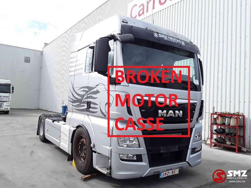 MAN TGX 18.480 MOTOR kapot/broken casse - Gjysmë-kamion: foto 1 MAN TGX 18.480 MOTOR kapot/broken casse - Gjysmë-kamion: foto 1