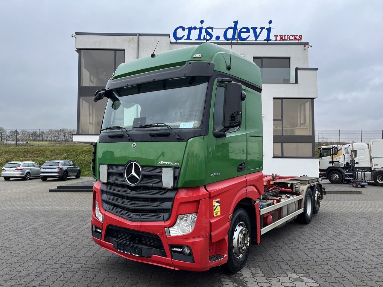 Mercedes-Benz Actros 2745 6x2 Gergen 21 70 Abrollkipper - Kamion vetëngarkues: foto 1 Mercedes-Benz Actros 2745 6x2 Gergen 21 70 Abrollkipper - Kamion vetëngarkues: foto 1