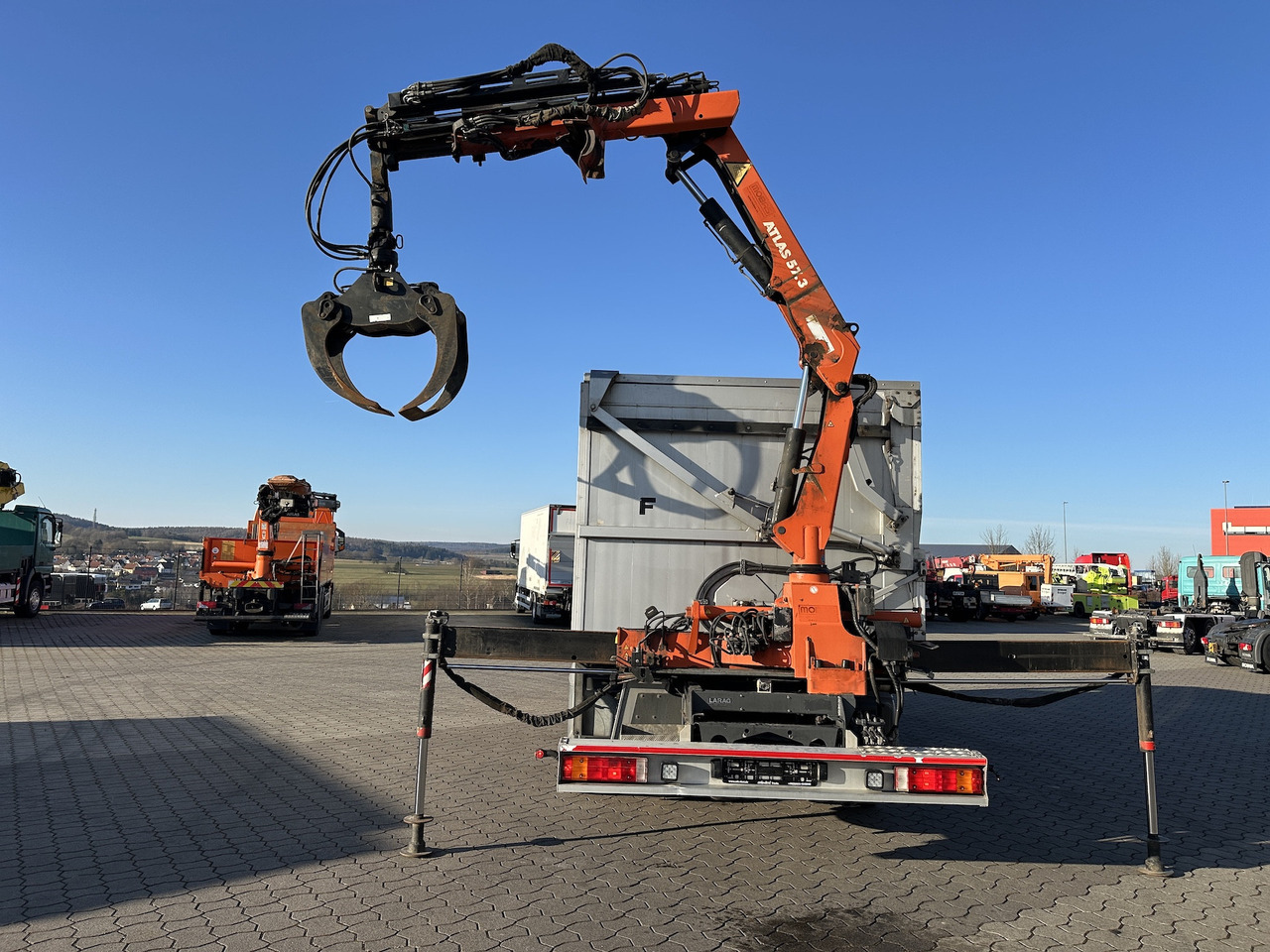 Mercedes-Benz Atego 1529 4x2 Atlas 57.3-A2 Kadaverkipper - Kamion vetëshkarkues, Kamion me vinç: foto 3 Mercedes-Benz Atego 1529 4x2 Atlas 57.3-A2 Kadaverkipper - Kamion vetëshkarkues, Kamion me vinç: foto 3