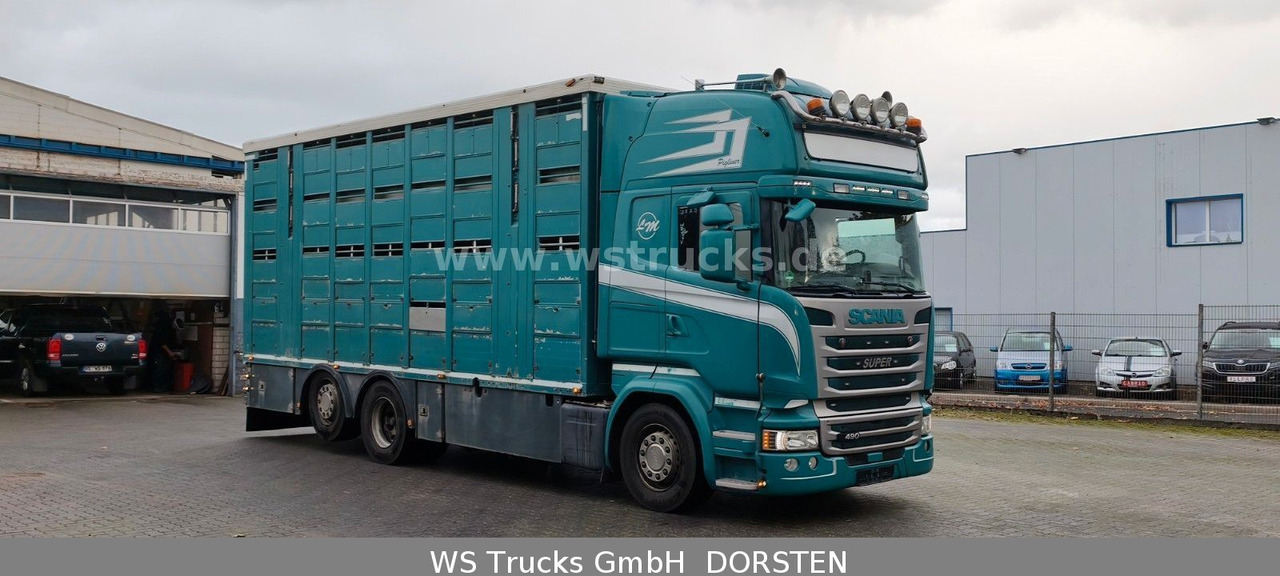 Scania R 490 Topline Menke 4 Stock Hubdach | Retader - Kamion për kuaj: foto 2 Scania R 490 Topline Menke 4 Stock Hubdach | Retader - Kamion për kuaj: foto 2