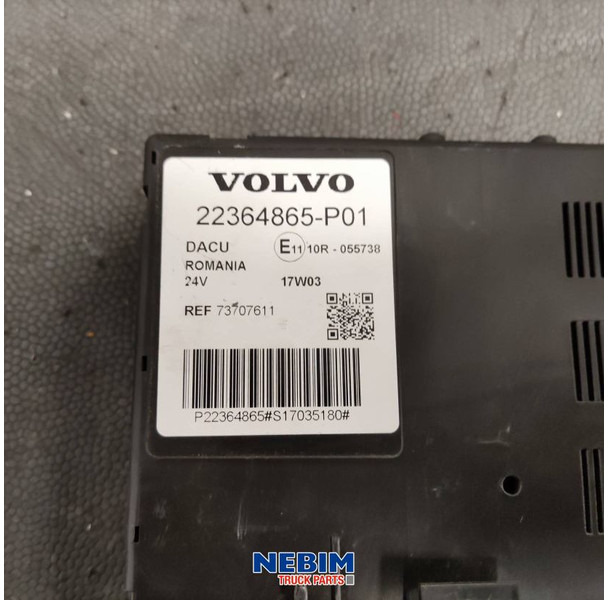 Volvo Volvo - 22364865 - Regeleenheid DACU - Pjesë këmbimi për Kamioni: foto 3 Volvo Volvo - 22364865 - Regeleenheid DACU - Pjesë këmbimi për Kamioni: foto 3