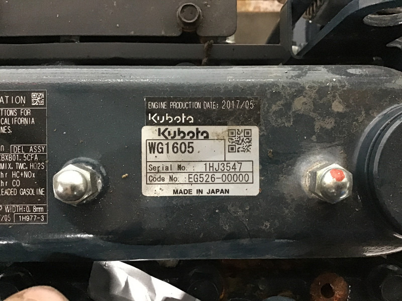 Kubota WG1605 NEW - Makineri ndërtimi: foto 4 Kubota WG1605 NEW - Makineri ndërtimi: foto 4