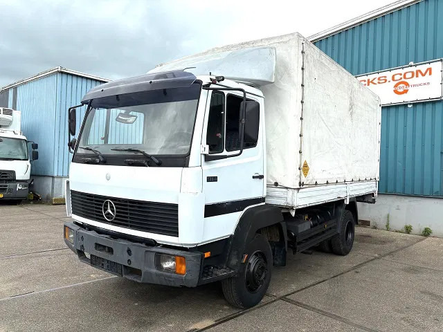 Mercedes-Benz LK 914 (6-CILINDER) WITH TENT BOX (MANUAL GEARBOX / FULL STEEL SUSPENSION / LOADING PLATFORM) - Kamion me tendë: foto 1 Mercedes-Benz LK 914 (6-CILINDER) WITH TENT BOX (MANUAL GEARBOX / FULL STEEL SUSPENSION / LOADING PLATFORM) - Kamion me tendë: foto 1