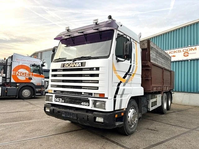 Scania R143-450 V8 STREAMLINE 6x2 FULL STEEL KIPPER (MANUAL GEARBOX / FULL STEEL SUSPENSION / 10 TIRES / ROBSON DRIVE / MECHANICAL PUMP - Kamion vetëshkarkues: foto 1 Scania R143-450 V8 STREAMLINE 6x2 FULL STEEL KIPPER (MANUAL GEARBOX / FULL STEEL SUSPENSION / 10 TIRES / ROBSON DRIVE / MECHANICAL PUMP - Kamion vetëshkarkues: foto 1