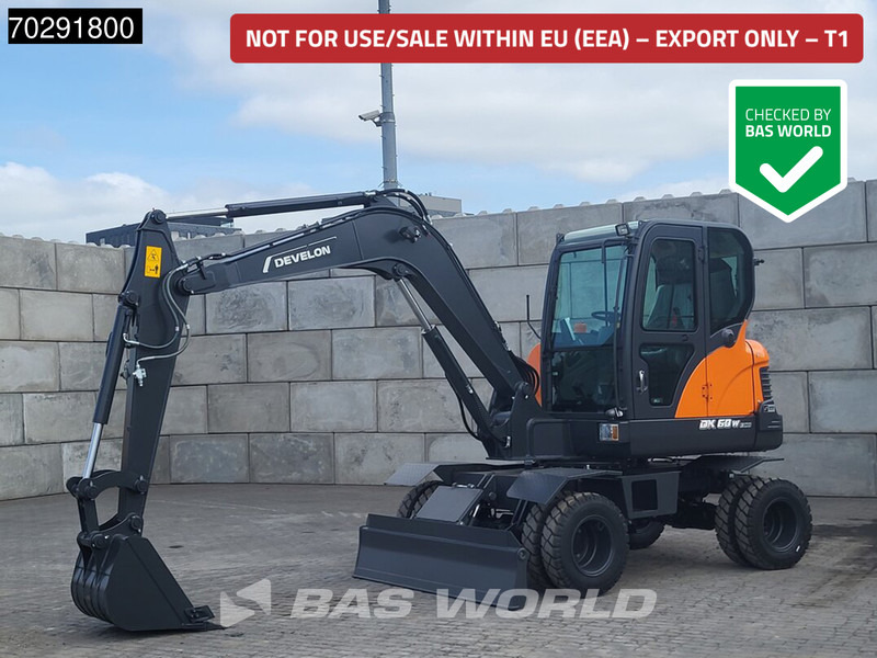 Develon DX60 WN ECO-1 A/C - Ekskavator me goma: foto 1 Develon DX60 WN ECO-1 A/C - Ekskavator me goma: foto 1