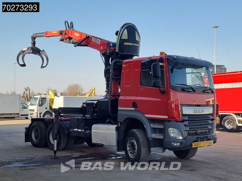 DAF CF 510 6X4 Retarder Big-Axle Holz Kran Palfinger Epsilon S260L82 - Gjysmë-kamion: foto 3 DAF CF 510 6X4 Retarder Big-Axle Holz Kran Palfinger Epsilon S260L82 - Gjysmë-kamion: foto 3
