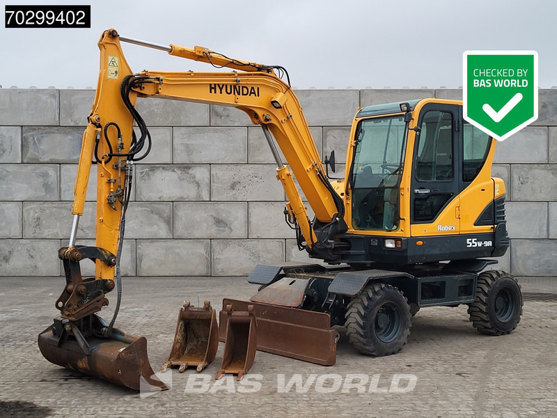 Hyundai Robex 55W-9A EPA - Ekskavator me goma: foto 1 Hyundai Robex 55W-9A EPA - Ekskavator me goma: foto 1
