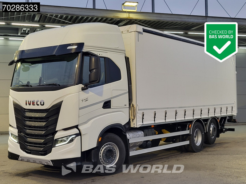 Iveco S-Way 490 6X2 NEW! 2000kg Ladebordwand Retarder Automatic Navi ACC Standklima - Kamion me tendë: foto 1 Iveco S-Way 490 6X2 NEW! 2000kg Ladebordwand Retarder Automatic Navi ACC Standklima - Kamion me tendë: foto 1