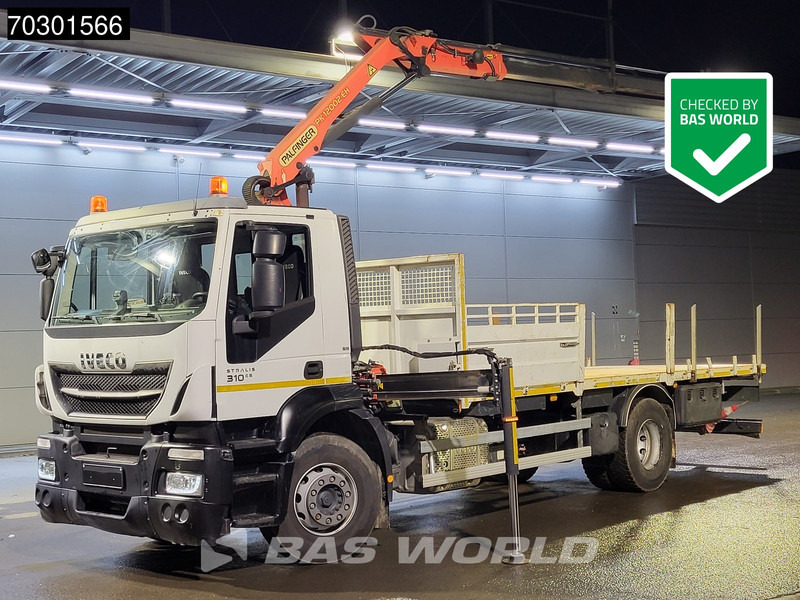 Iveco Stralis 310 4X2 Palfinger PK 12002 EH Kran Crane Steelsuspension Automatic Euro 6 - Kamion me karroceri të hapur, Kamion me vinç: foto 1 Iveco Stralis 310 4X2 Palfinger PK 12002 EH Kran Crane Steelsuspension Automatic Euro 6 - Kamion me karroceri të hapur, Kamion me vinç: foto 1