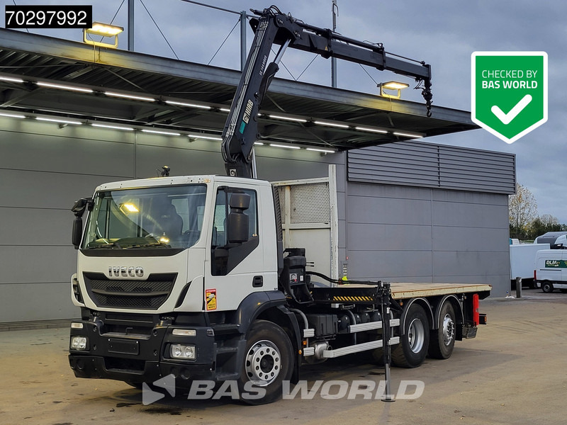 Iveco Stralis 310 Stralis 6X2 HIAB 144 BS-2 Crane Kran Lift+Steering-Axle Manual Euro 5 - Kamion me karroceri të hapur, Kamion me vinç: foto 1 Iveco Stralis 310 Stralis 6X2 HIAB 144 BS-2 Crane Kran Lift+Steering-Axle Manual Euro 5 - Kamion me karroceri të hapur, Kamion me vinç: foto 1