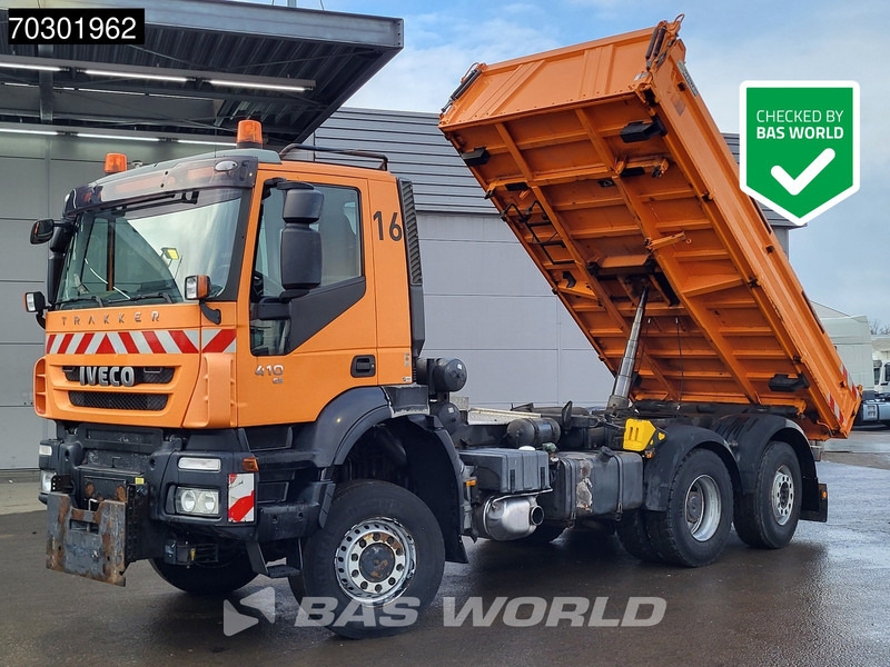 Iveco Trakker 410 6X4 5m3 Meiller 3-way tipper Lift+Steering axle Big-Axle Euro 5 - Kamion vetëshkarkues: foto 1 Iveco Trakker 410 6X4 5m3 Meiller 3-way tipper Lift+Steering axle Big-Axle Euro 5 - Kamion vetëshkarkues: foto 1