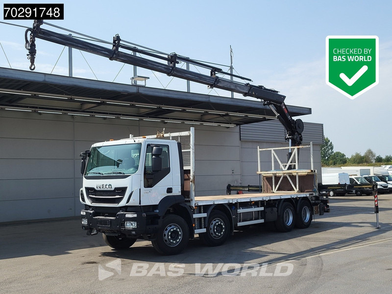 Iveco Trakker 410 8X4 HIAB 211 EP-4 HIDUO Crane Steelsuspension Euro 6 - Kamion me karroceri të hapur, Kamion me vinç: foto 1 Iveco Trakker 410 8X4 HIAB 211 EP-4 HIDUO Crane Steelsuspension Euro 6 - Kamion me karroceri të hapur, Kamion me vinç: foto 1