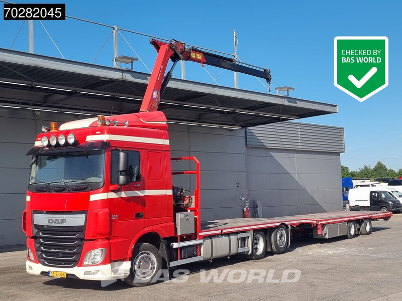 DAF XF 440 6X2 NL-Truck Transporter HMF 900-K2 Kran Winch Lift-Lenkachse Euro 6 - Kamioni, Kamion me vinç: foto 1 DAF XF 440 6X2 NL-Truck Transporter HMF 900-K2 Kran Winch Lift-Lenkachse Euro 6 - Kamioni, Kamion me vinç: foto 1