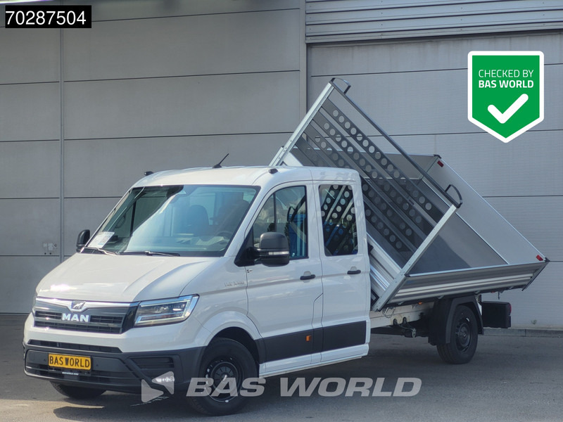 MAN TGE 3.180 Drie-Zijdige Automaat Kipper 2025-Facelift 180PK Trekhaak LED Airco Cruise Navi Euro6 Kipper Tipper Benne Kieper 3m3 A/C Towbar - Kamioncine vetëshkarkuese: foto 1 MAN TGE 3.180 Drie-Zijdige Automaat Kipper 2025-Facelift 180PK Trekhaak LED Airco Cruise Navi Euro6 Kipper Tipper Benne Kieper 3m3 A/C Towbar - Kamioncine vetëshkarkuese: foto 1