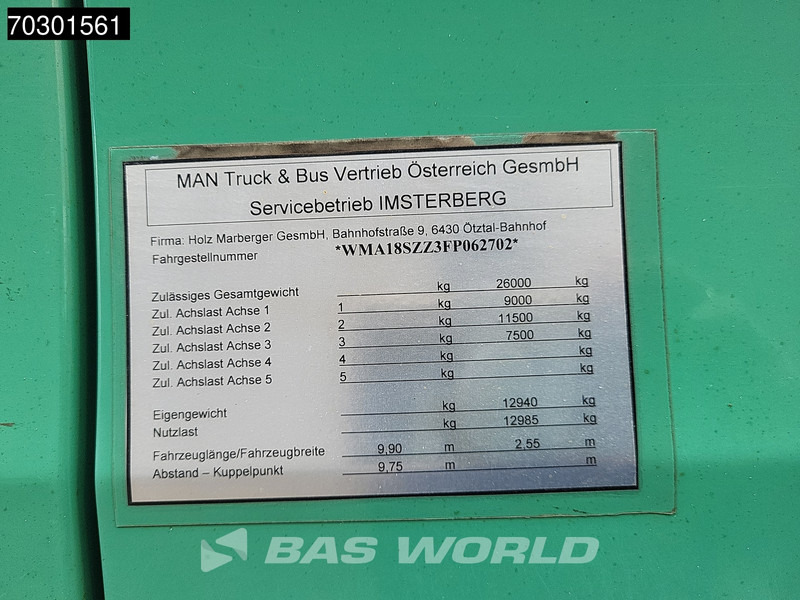 Kamion me karroceri të hapur, Kamion me vinç MAN TGS 26.400 6X2 Palfinger PK23001 EH Crane Kran Remote Retarder Euro 6: foto 18 Kamion me karroceri të hapur, Kamion me vinç MAN TGS 26.400 6X2 Palfinger PK23001 EH Crane Kran Remote Retarder Euro 6: foto 18