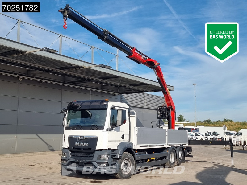 MAN TGS 26.440 6X2 NEW NL-Truck Palfinger PK20.501 L TEC3 Kran Baustoff Lift-Lenk Asche - Kamion me karroceri të hapur, Kamion me vinç: foto 1 MAN TGS 26.440 6X2 NEW NL-Truck Palfinger PK20.501 L TEC3 Kran Baustoff Lift-Lenk Asche - Kamion me karroceri të hapur, Kamion me vinç: foto 1