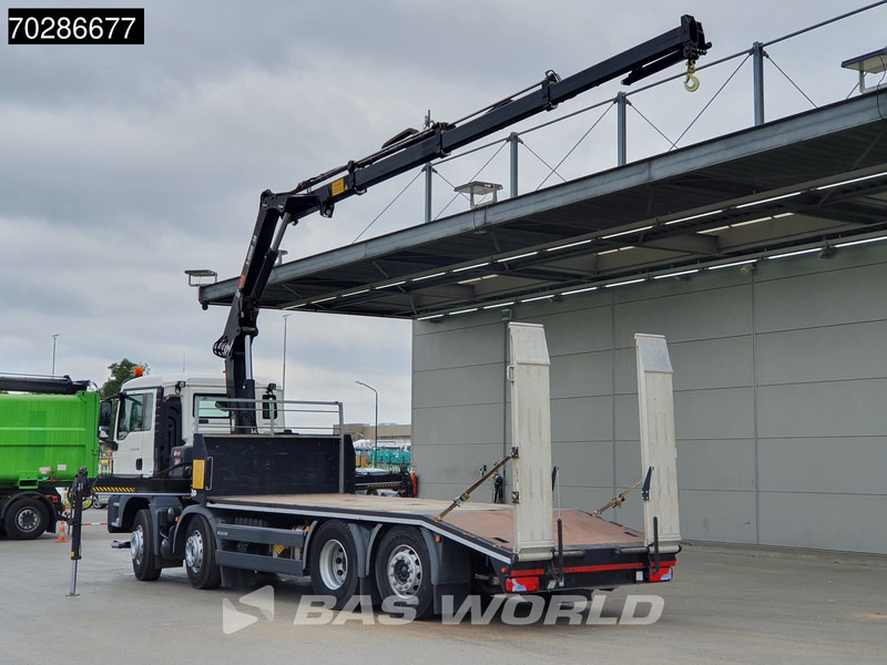 MAN TGS 35.360 8X2 HIAB X-Hiduo 158 BS-3 Crane Lift+lenkasche Machine transporter Euro 6 - Autotransportues, Kamion me vinç: foto 2 MAN TGS 35.360 8X2 HIAB X-Hiduo 158 BS-3 Crane Lift+lenkasche Machine transporter Euro 6 - Autotransportues, Kamion me vinç: foto 2