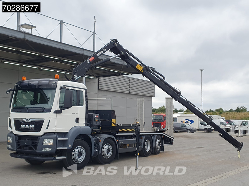 MAN TGS 35.360 8X2 HIAB X-Hiduo 158 BS-3 Crane Lift+lenkasche Machine transporter Euro 6 - Autotransportues, Kamion me vinç: foto 5 MAN TGS 35.360 8X2 HIAB X-Hiduo 158 BS-3 Crane Lift+lenkasche Machine transporter Euro 6 - Autotransportues, Kamion me vinç: foto 5