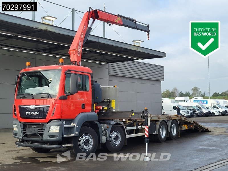 MAN TGS 35.360 TGS 8X2 Fassi F235A.0.22 Crane Kran Winch Hydraulic ramp Lift-Axle Navi Euro 6 - Kamion me karroceri të hapur, Kamion me vinç: foto 1 MAN TGS 35.360 TGS 8X2 Fassi F235A.0.22 Crane Kran Winch Hydraulic ramp Lift-Axle Navi Euro 6 - Kamion me karroceri të hapur, Kamion me vinç: foto 1