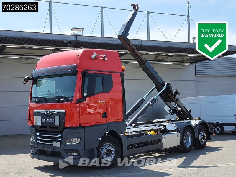 MAN TGX 26.470 TGX 6X2 21 Tonnes VDL hooklift Retarder Lift+Lenkachse ACC Navi Euro 6 - Kamion vetëngarkues: foto 1 MAN TGX 26.470 TGX 6X2 21 Tonnes VDL hooklift Retarder Lift+Lenkachse ACC Navi Euro 6 - Kamion vetëngarkues: foto 1