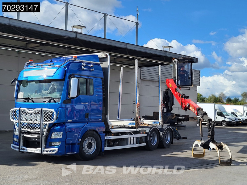 MAN TGX 33.580 TGX 6X4 Palfinger Epsilon Wood crane Holztransport Retarder Navi Xenon Euro 6 - Kamion për transport druri, Kamion me vinç: foto 5 MAN TGX 33.580 TGX 6X4 Palfinger Epsilon Wood crane Holztransport Retarder Navi Xenon Euro 6 - Kamion për transport druri, Kamion me vinç: foto 5