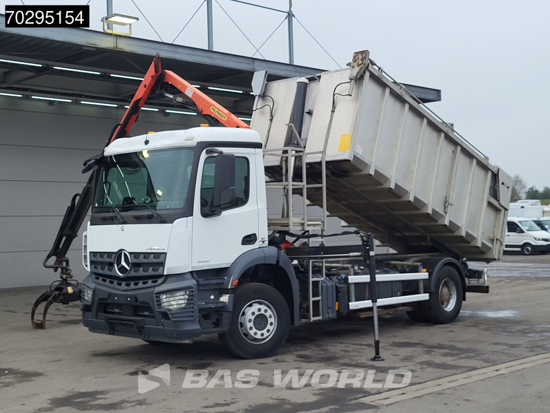 Mercedes-Benz Actros 1833 4X2 Palfinger PK7.501 SLD Kran Crane 17m3 tipper Big-Axle Euro 6 - Kamion vetëshkarkues, Kamion me vinç: foto 5 Mercedes-Benz Actros 1833 4X2 Palfinger PK7.501 SLD Kran Crane 17m3 tipper Big-Axle Euro 6 - Kamion vetëshkarkues, Kamion me vinç: foto 5