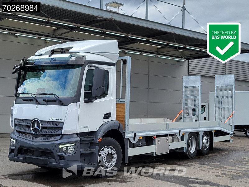 Mercedes-Benz Actros 2532 6X2 NEW! Machine tansporter Oprijwagen Lenkachse Navi Euro 6 - Autotransportues: foto 1 Mercedes-Benz Actros 2532 6X2 NEW! Machine tansporter Oprijwagen Lenkachse Navi Euro 6 - Autotransportues: foto 1