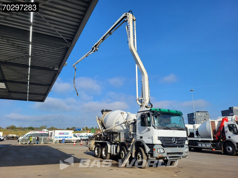 Mercedes-Benz Actros 3241 8X4 Mecbo M3-23.3/100-BZ 7m3 PUMI Big-Axle Steelsuspension Automatic Euro 4 - Autobetoniere: foto 3 Mercedes-Benz Actros 3241 8X4 Mecbo M3-23.3/100-BZ 7m3 PUMI Big-Axle Steelsuspension Automatic Euro 4 - Autobetoniere: foto 3