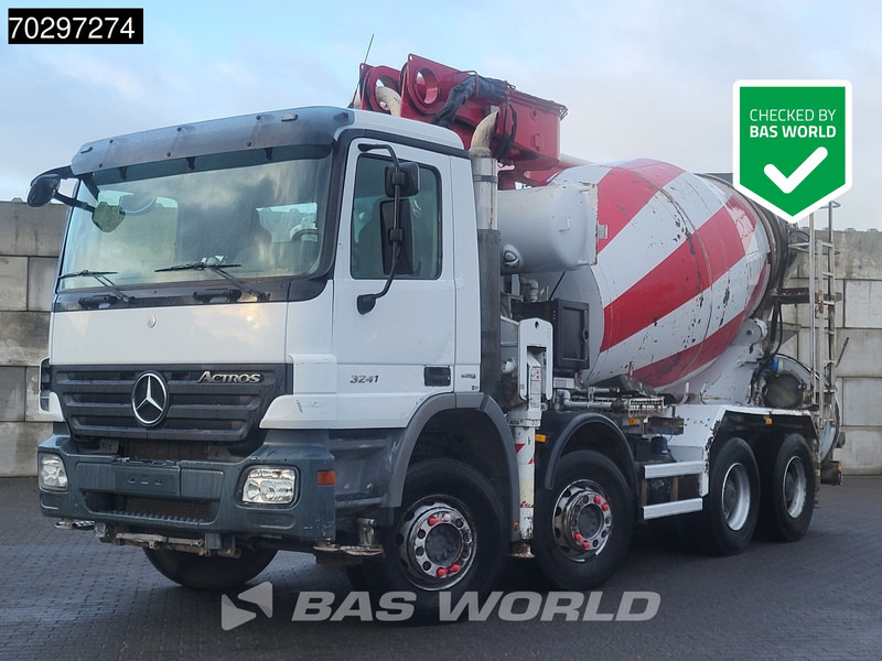 Mercedes-Benz Actros 3241 8X4 Putzmeister M24-3 Pump + 9m3 LIEBHERR Mixer Steelsuspension 3-Pedals Euro 4 - Pompë betoni: foto 1 Mercedes-Benz Actros 3241 8X4 Putzmeister M24-3 Pump + 9m3 LIEBHERR Mixer Steelsuspension 3-Pedals Euro 4 - Pompë betoni: foto 1
