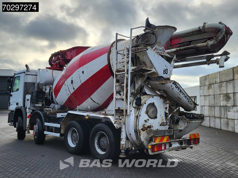 Mercedes-Benz Actros 3241 8X4 Putzmeister M24-3 Pump + 9m3 LIEBHERR Mixer Steelsuspension 3-Pedals Euro 4 - Pompë betoni: foto 2 Mercedes-Benz Actros 3241 8X4 Putzmeister M24-3 Pump + 9m3 LIEBHERR Mixer Steelsuspension 3-Pedals Euro 4 - Pompë betoni: foto 2