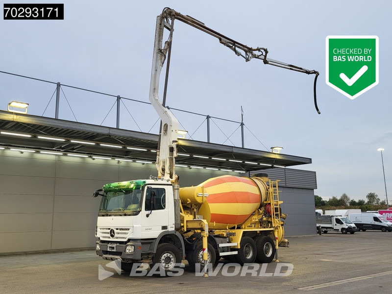 Mercedes-Benz Actros 3244 8X4 Retarder Putzmeister 24 Mtrs Pumi Big-Axle 3-Pedals Euro 4 - Pompë betoni: foto 1 Mercedes-Benz Actros 3244 8X4 Retarder Putzmeister 24 Mtrs Pumi Big-Axle 3-Pedals Euro 4 - Pompë betoni: foto 1