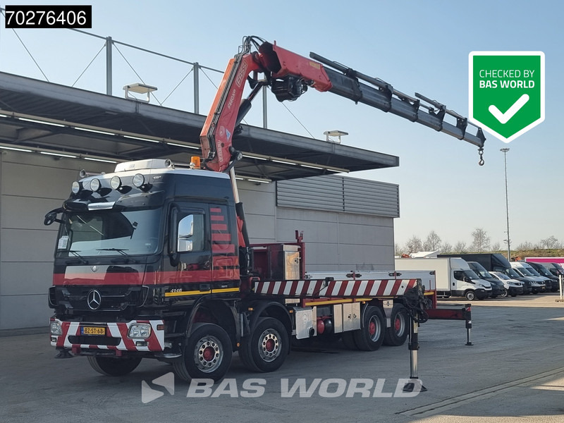 Mercedes-Benz Actros 4146 8X4 FASSI F600AXP.26 Crane Kran NL-Truck Euro 5 - Kamion me karroceri të hapur, Kamion me vinç: foto 1 Mercedes-Benz Actros 4146 8X4 FASSI F600AXP.26 Crane Kran NL-Truck Euro 5 - Kamion me karroceri të hapur, Kamion me vinç: foto 1
