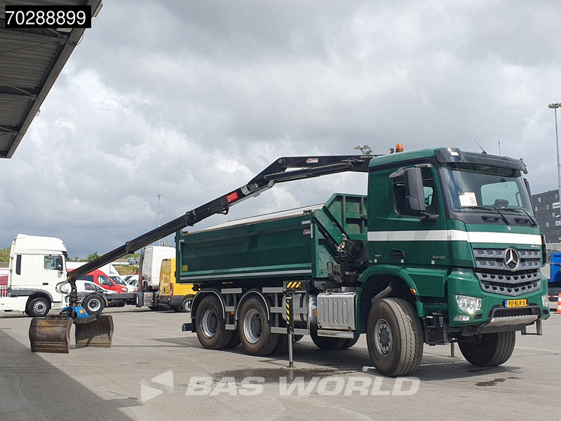 Mercedes-Benz Arocs 3342 Arocs 6X6 NL-Truck HMF 1643 Z-Crane Kran Steering Axle Big-Axle Euro 6 - Kamion vetëshkarkues, Kamion me vinç: foto 5 Mercedes-Benz Arocs 3342 Arocs 6X6 NL-Truck HMF 1643 Z-Crane Kran Steering Axle Big-Axle Euro 6 - Kamion vetëshkarkues, Kamion me vinç: foto 5