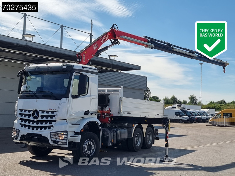 Mercedes-Benz Arocs 3348 6X4 Fassi F255A2.24 Kran Crane 9m3 3-Sided Tipper Big-Axle Euro 6 - Kamion vetëshkarkues, Kamion me vinç: foto 1 Mercedes-Benz Arocs 3348 6X4 Fassi F255A2.24 Kran Crane 9m3 3-Sided Tipper Big-Axle Euro 6 - Kamion vetëshkarkues, Kamion me vinç: foto 1