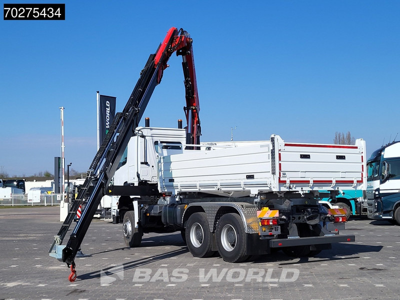 Mercedes-Benz Arocs 3348 6X6 Fassi F255A.2.24 xe-dynamic Kran Dreiseitenkipper Navi Euro 6 - Kamion vetëshkarkues, Kamion me vinç: foto 2 Mercedes-Benz Arocs 3348 6X6 Fassi F255A.2.24 xe-dynamic Kran Dreiseitenkipper Navi Euro 6 - Kamion vetëshkarkues, Kamion me vinç: foto 2