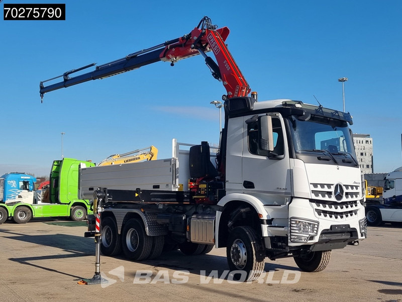 Mercedes-Benz Arocs 3348 6X6 Full Steel Retarder Fassi 25T/M Crane Kran Euro 6 - Kamion vetëshkarkues, Kamion me vinç: foto 3 Mercedes-Benz Arocs 3348 6X6 Full Steel Retarder Fassi 25T/M Crane Kran Euro 6 - Kamion vetëshkarkues, Kamion me vinç: foto 3