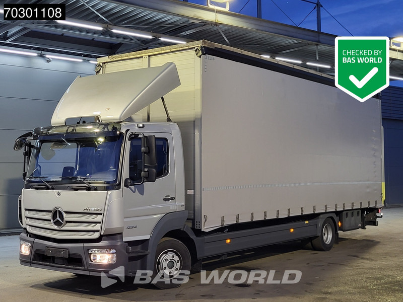 Mercedes-Benz Atego 1224 4X2 280cm height box 1500kg Ladebordwand Automatic Euro 6 - Kamion me tendë: foto 1 Mercedes-Benz Atego 1224 4X2 280cm height box 1500kg Ladebordwand Automatic Euro 6 - Kamion me tendë: foto 1