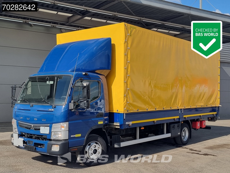 Mitsubishi 7C18 4X2 7.5tonner Curtainsider Ladebordwand Automatic Euro 6 - Kamion me tendë: foto 1 Mitsubishi 7C18 4X2 7.5tonner Curtainsider Ladebordwand Automatic Euro 6 - Kamion me tendë: foto 1