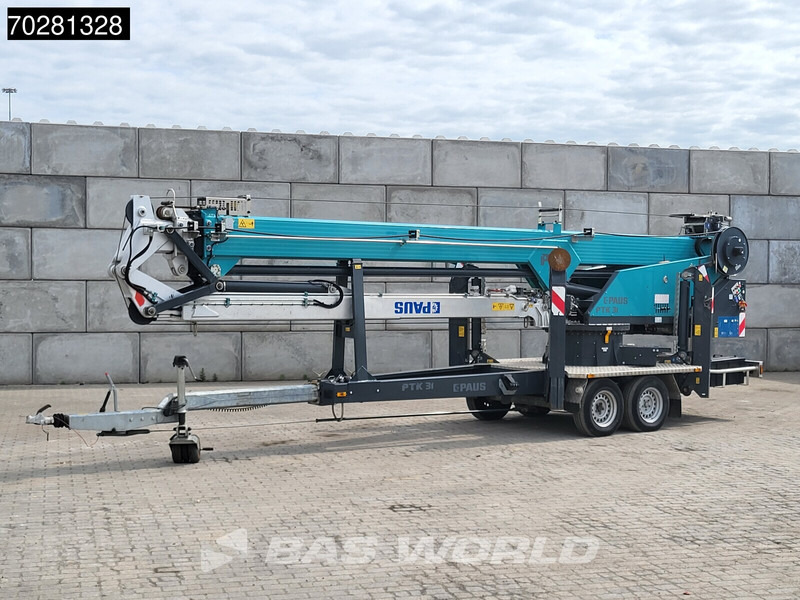 Paus PTK31 2 axles 661 Betriebsstun. 31meter Aanhangerkraan op 3500kg - Rimorkio e hapur/ Platformë: foto 1 Paus PTK31 2 axles 661 Betriebsstun. 31meter Aanhangerkraan op 3500kg - Rimorkio e hapur/ Platformë: foto 1