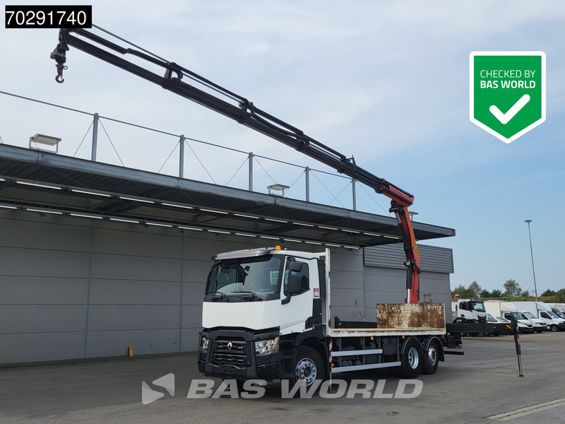 Renault C 380 6X2 Palfinger PK 22002 EH Crane Optibrake Euro 6 - Kamion me karroceri të hapur, Kamion me vinç: foto 1 Renault C 380 6X2 Palfinger PK 22002 EH Crane Optibrake Euro 6 - Kamion me karroceri të hapur, Kamion me vinç: foto 1