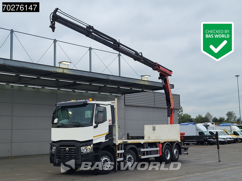 Renault C 380 8X2 Palfinger PK24001K Remote Lenkachse Euro 6 - Kamion me karroceri të hapur, Kamion me vinç: foto 1 Renault C 380 8X2 Palfinger PK24001K Remote Lenkachse Euro 6 - Kamion me karroceri të hapur, Kamion me vinç: foto 1