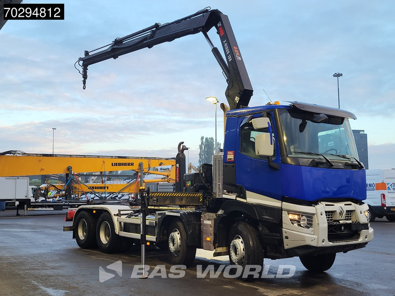 Renault C 430 8X4 HIAB X-Hiduo 188 B-2 Crane + Hook Full Steel Big-Axle Euro 6 - Kamion vetëngarkues, Kamion me vinç: foto 3 Renault C 430 8X4 HIAB X-Hiduo 188 B-2 Crane + Hook Full Steel Big-Axle Euro 6 - Kamion vetëngarkues, Kamion me vinç: foto 3