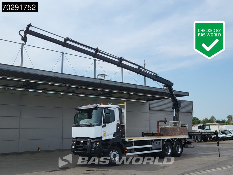 Renault K 380 6X4 HIAB X-HIDUO 188 E-5 Crane Steelsuspension Big-Axle Automatic Euro 6 - Kamion me karroceri të hapur, Kamion me vinç: foto 1 Renault K 380 6X4 HIAB X-HIDUO 188 E-5 Crane Steelsuspension Big-Axle Automatic Euro 6 - Kamion me karroceri të hapur, Kamion me vinç: foto 1